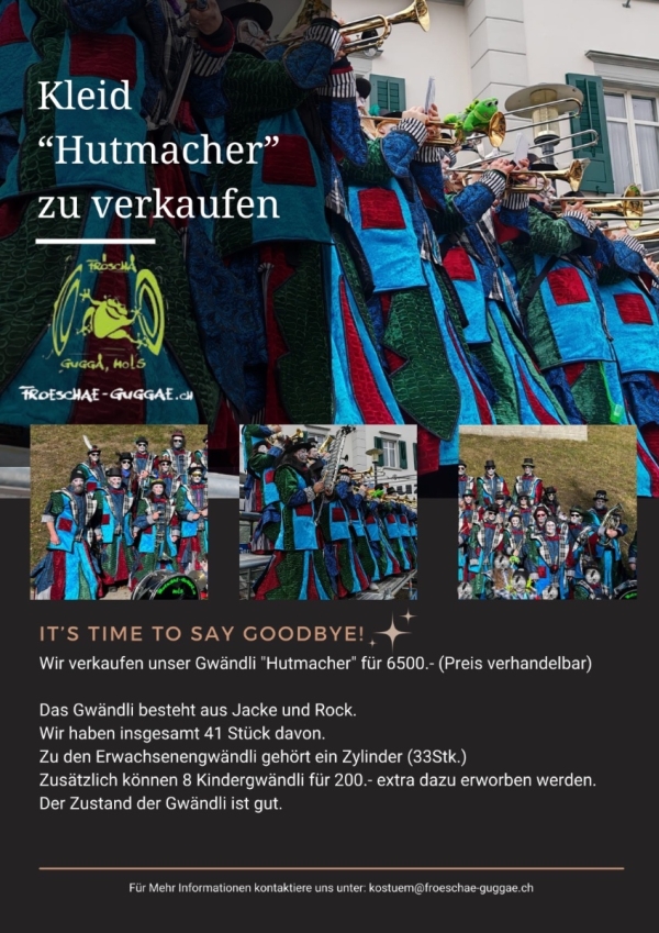 aeeb040b-89de-4988-b17b-7b123a243c28 Hutmacher Gwändli zu verkaufen